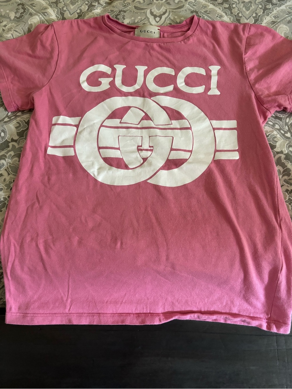 Gucci Pink Girls Graphic Tee